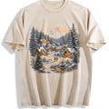 Christmas Winter Village Vintage Washed T-Shirt product image 1