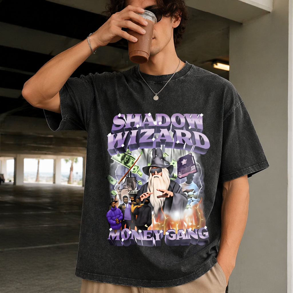 Shadow Wizard Money Gang Vintage Washed T-Shirt product image 2