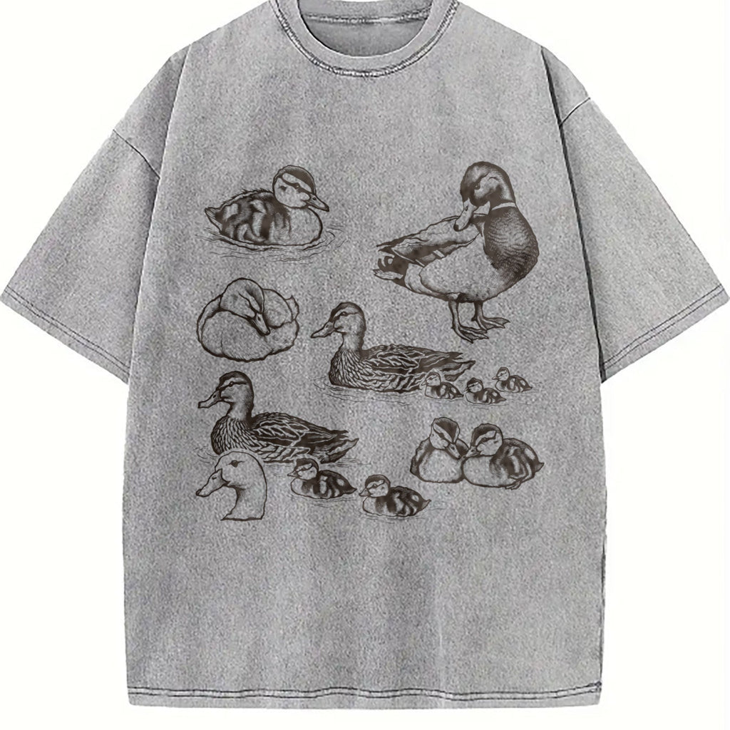 Duck 90s Tattoo Vintage Washed T-Shirt product image 5