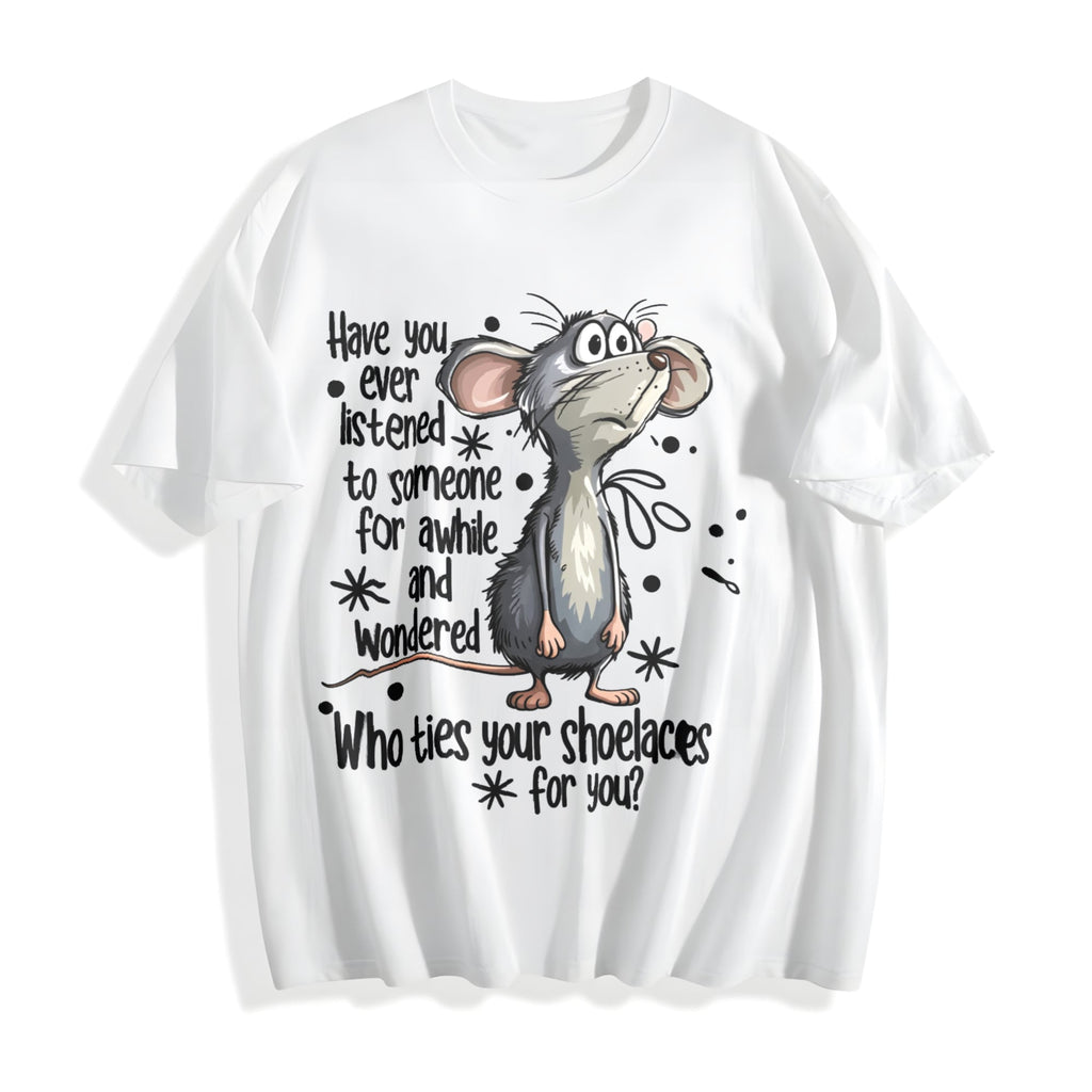 Mouse & Letter Cotton T-Shirt product image 2