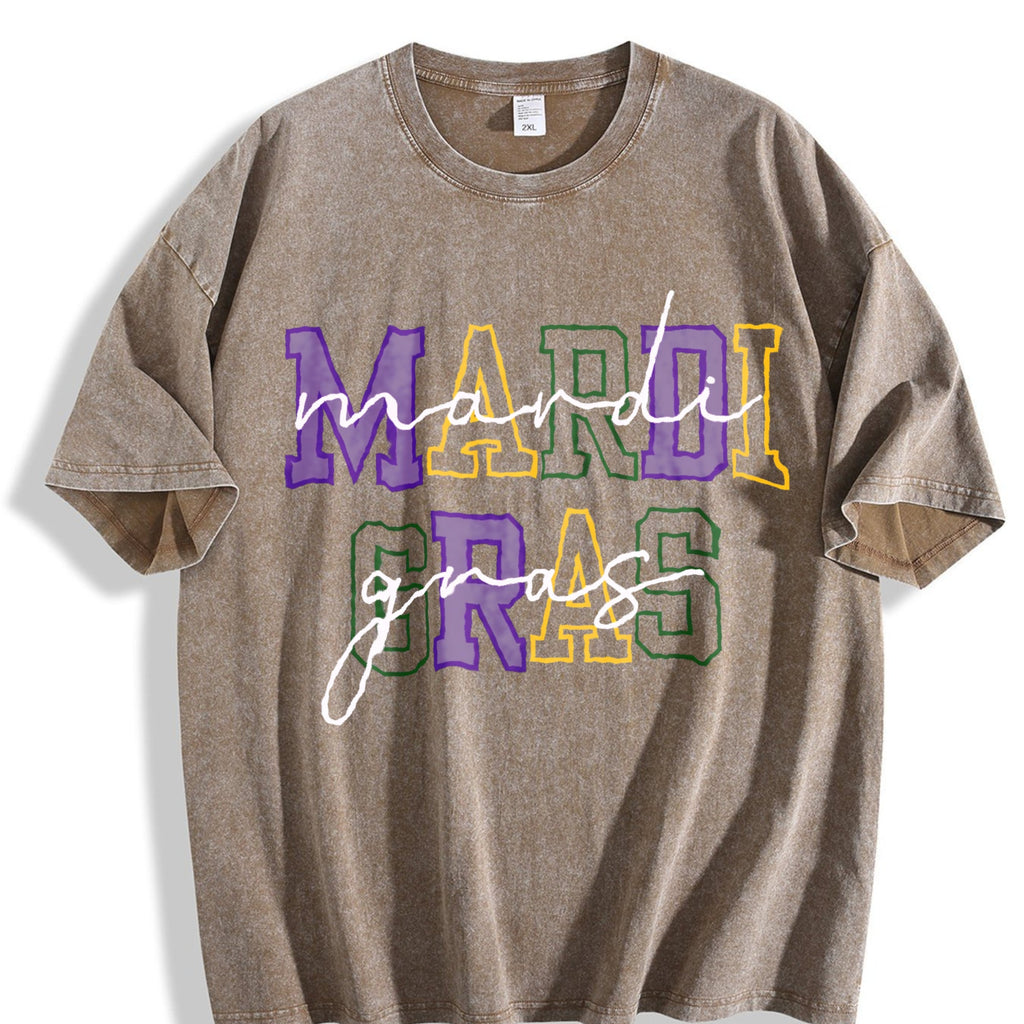Mardi Gras Vintage Washed T-Shirt product image 3