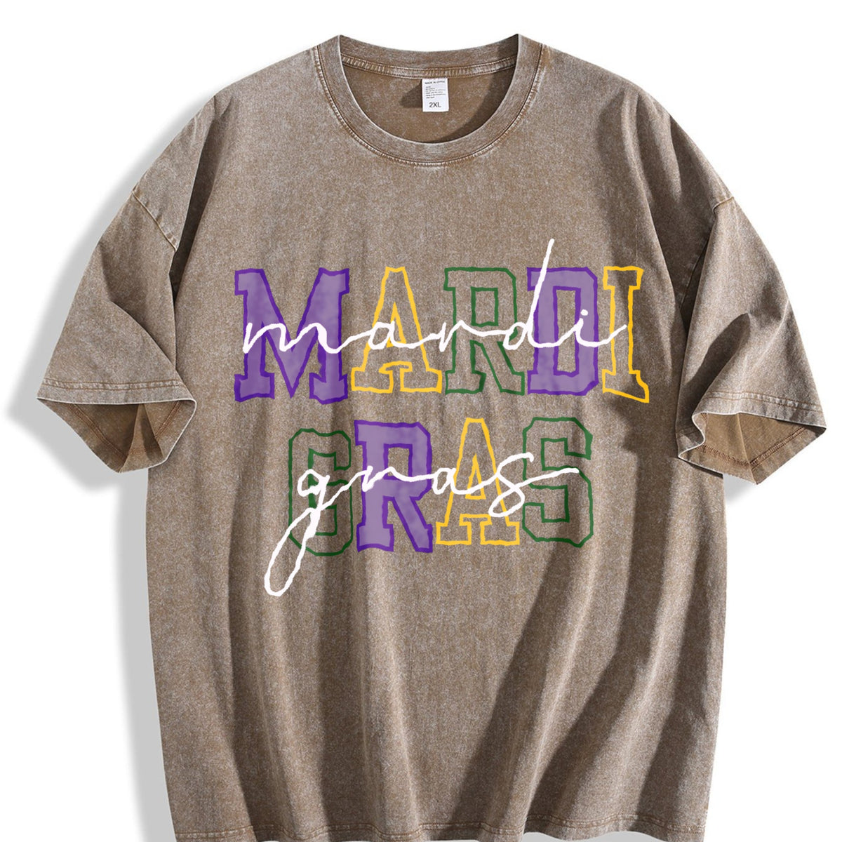 Mardi Gras Vintage Washed T-Shirt product image 3