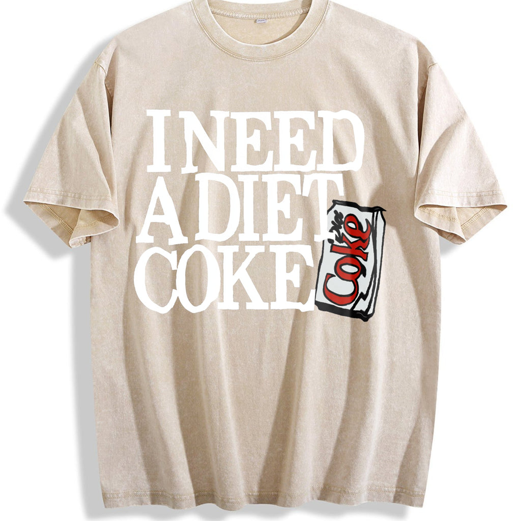 The Words 'i Need A Diet Choke' Vintage Washed T-Shirt product image 1