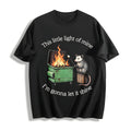 Funny Parody : Dumpster Fire Possum Cotton T-Shirt product image 1