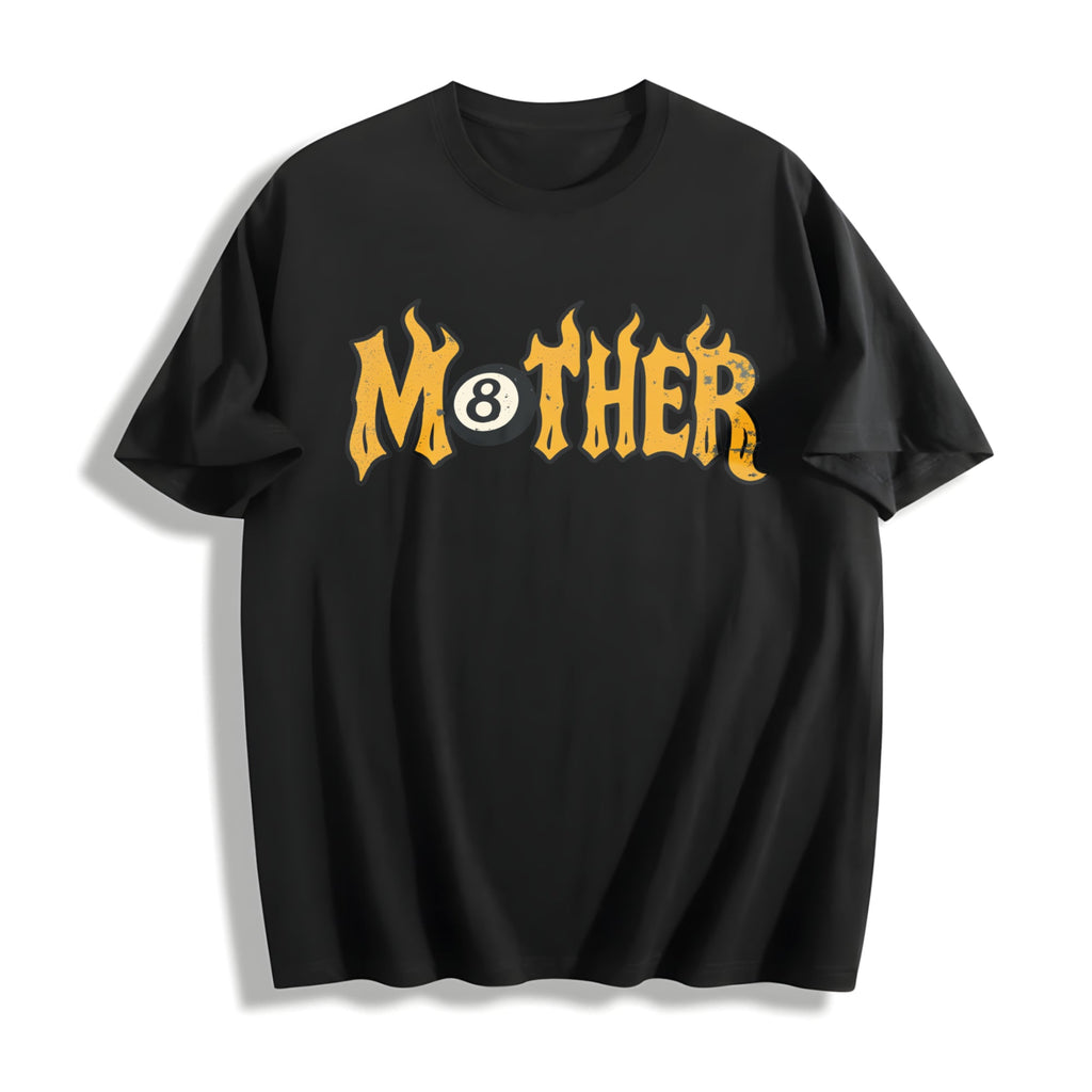 Mother 8 Ball Lucky Mama Flames Rad Mom Birthday Moto product image 1