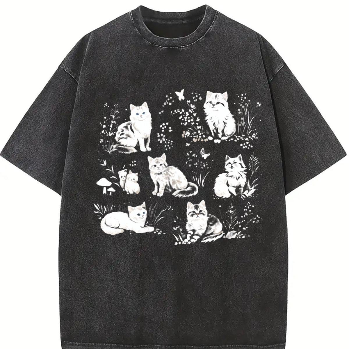 90s Cats Vintage Washed T-Shirt product image 2