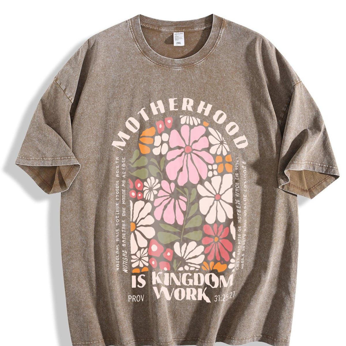 Motherhood Is The Kingdom Of Work Vintage Washed T-Shirt product image 3