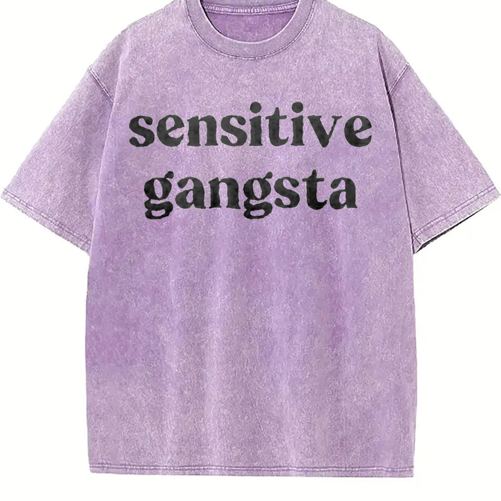 Funny Sensitive Gang Slogan - Brown With Vintage Washed product image 6
