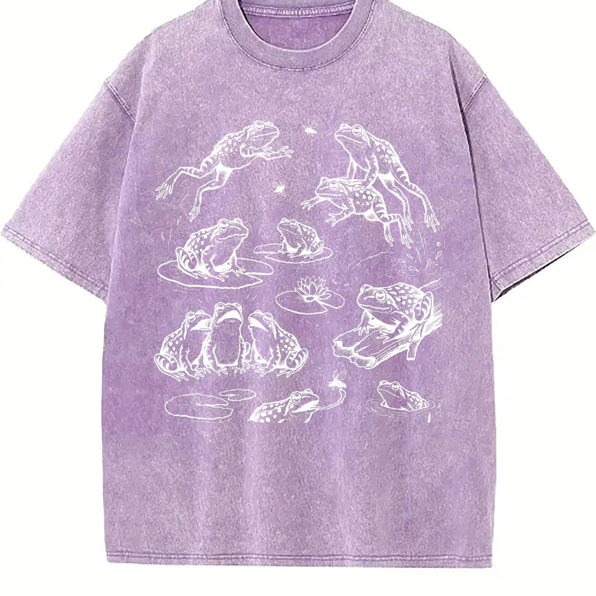Frogs 90s Tattoo Vintage Washed T-Shirt product image 6