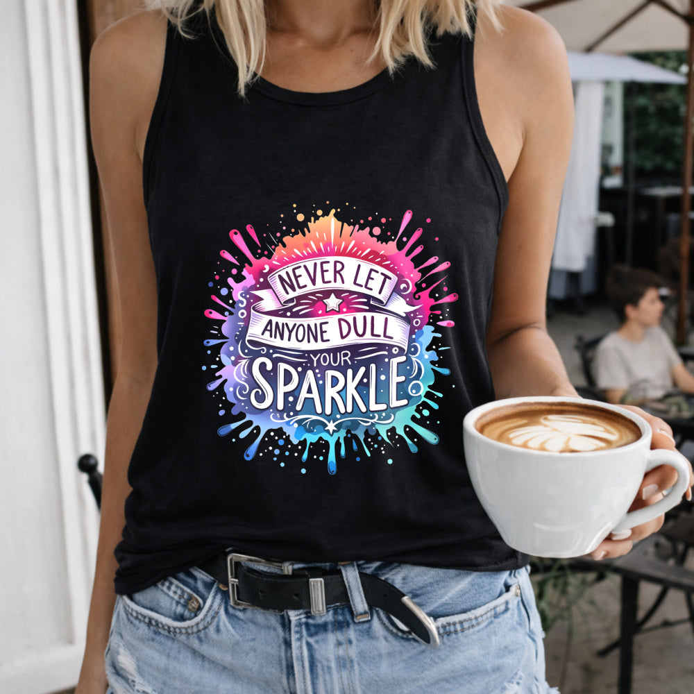 Never Let Anyone Dull Your Sparkle Women's Tank Top
