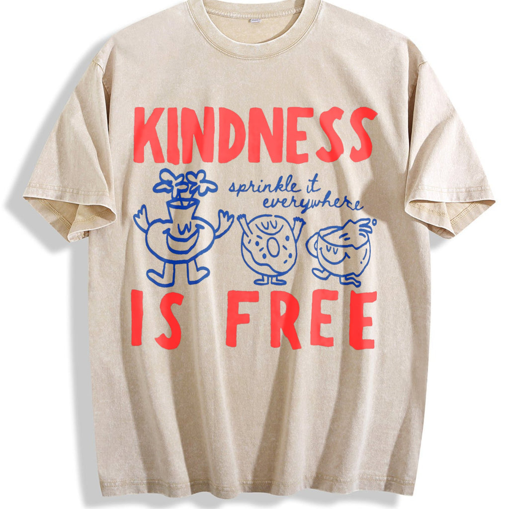 Kindness Is Free Vintage Washed T-Shirt product image 1