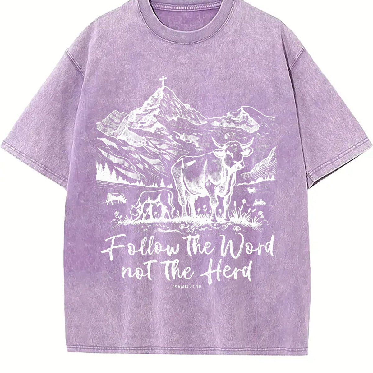 Follow the Word Not Herd Vintage Washed T-Shirt product image 6