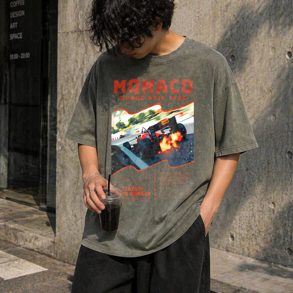Monaco 1984 Classic 90s Funny Good Vintage Washed T-Shirt product image 4