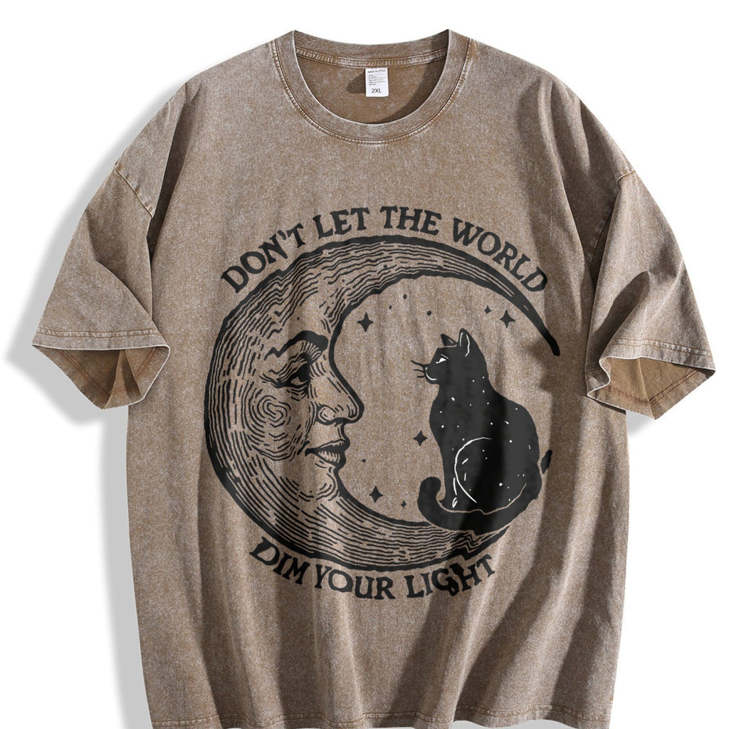 Don't Let The World Dim Your Light Moon And Cat Water product image 3
