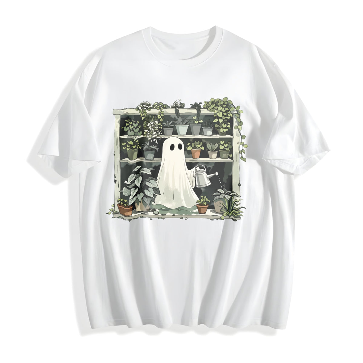 Funny Plant Ghost Cotton T-Shirt product image 2