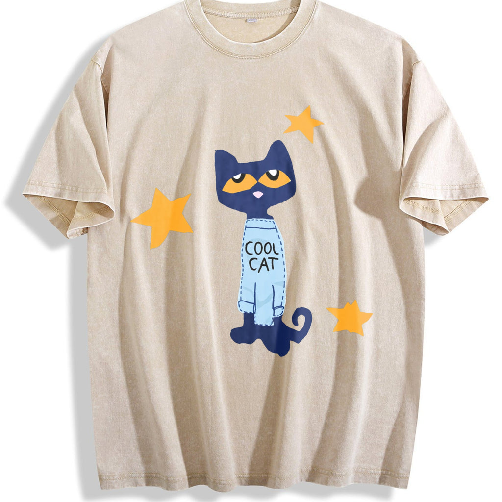 Halloween Christmas Geometric Vintage Washed T-Shirt product image 1