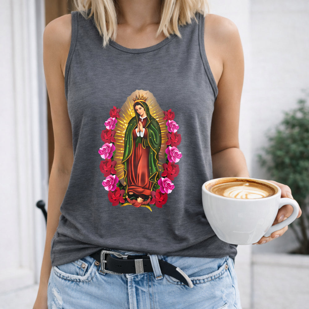 Cartoon Virgin Mary Women's Tank Top