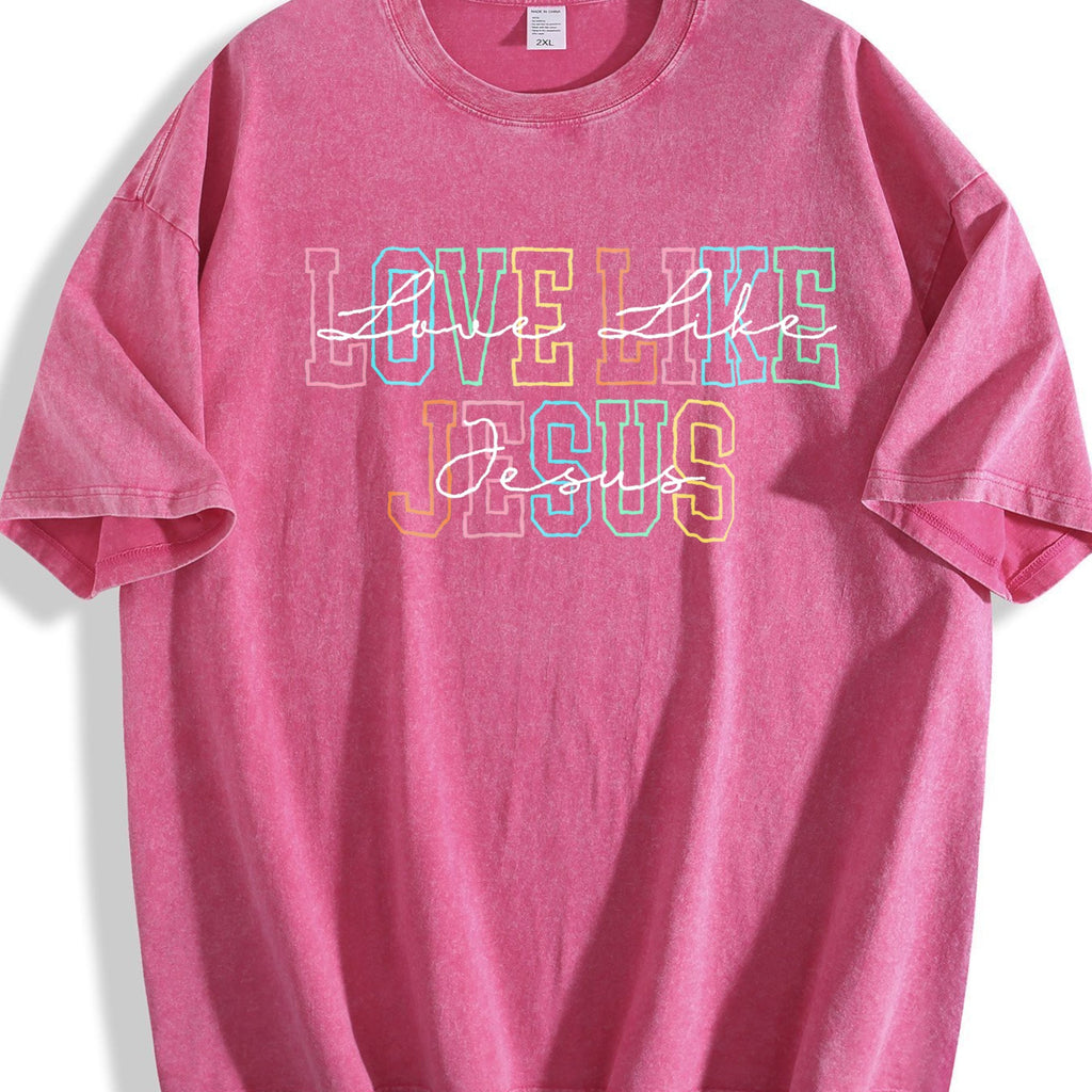 Love Like Jesus Vintage Washed T-Shirt product image 7
