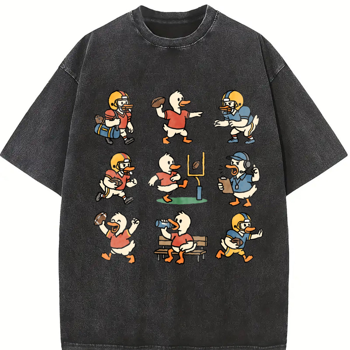 Silly Goose Football Vintage Washed T-Shirt product image 2