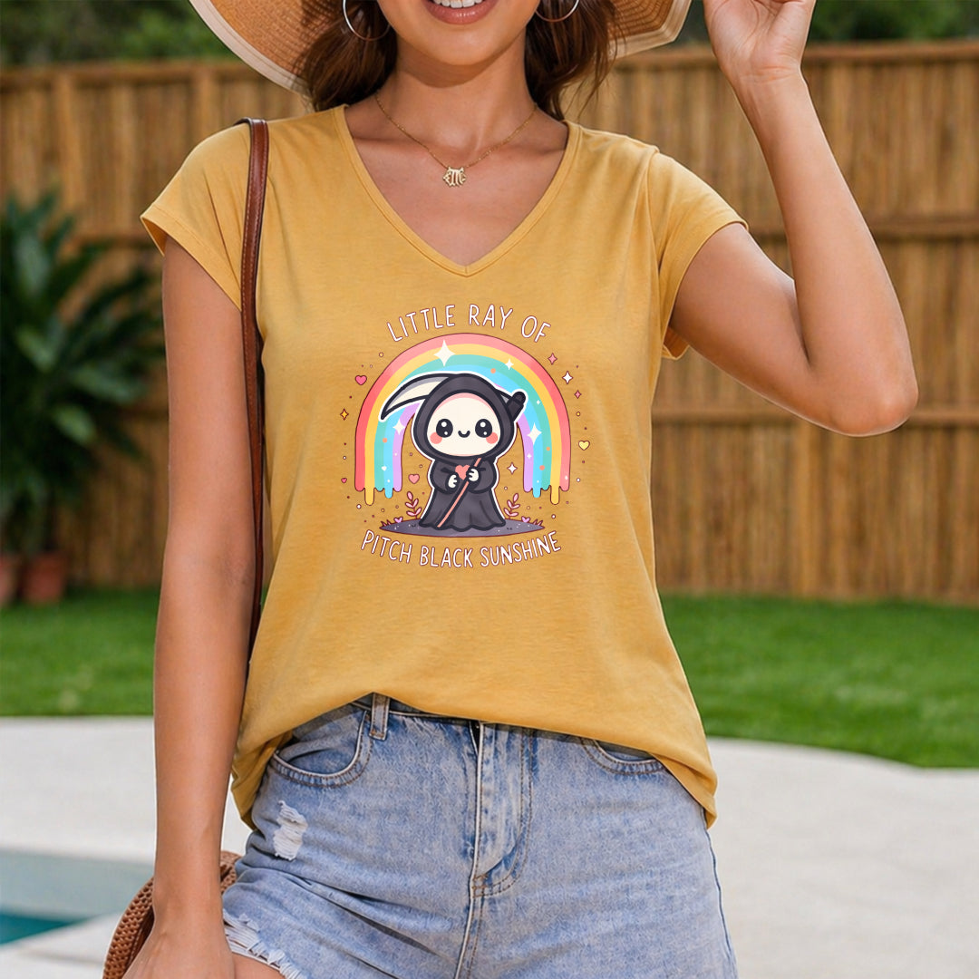 Paired With Rainbow And Star Elements Women's V-Neck Tank Top