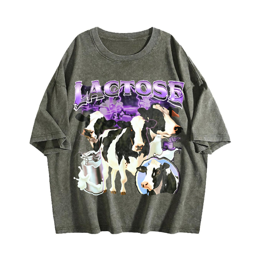 Lactose Tolerant Bootleg Vintage Washed T-Shirt product image 4