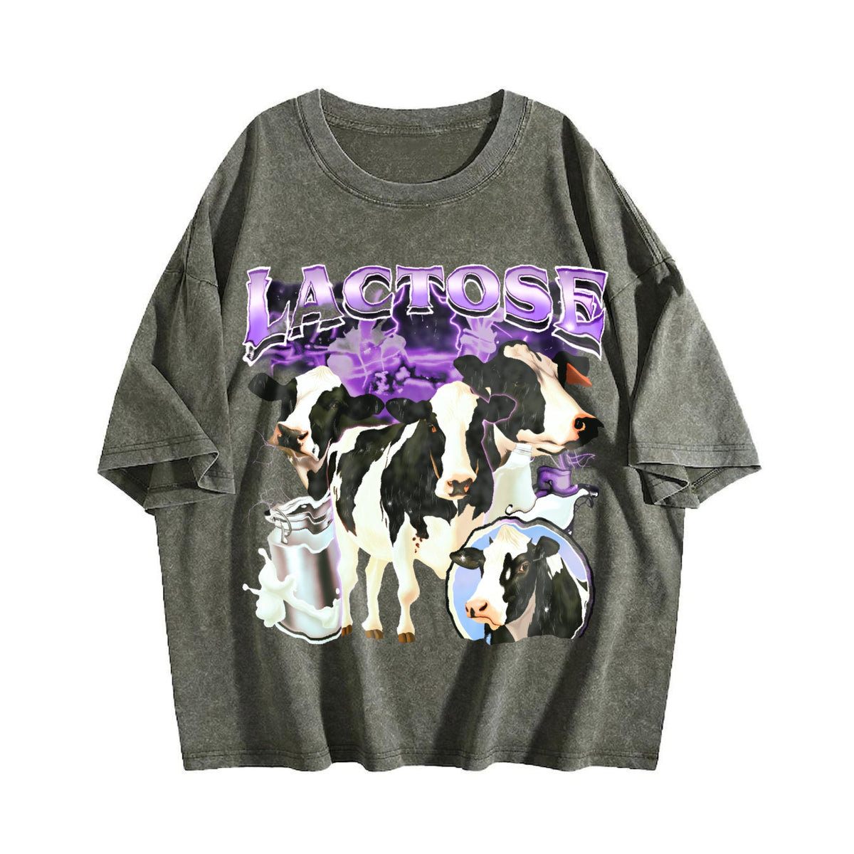 Lactose Tolerant Bootleg Vintage Washed T-Shirt product image 4