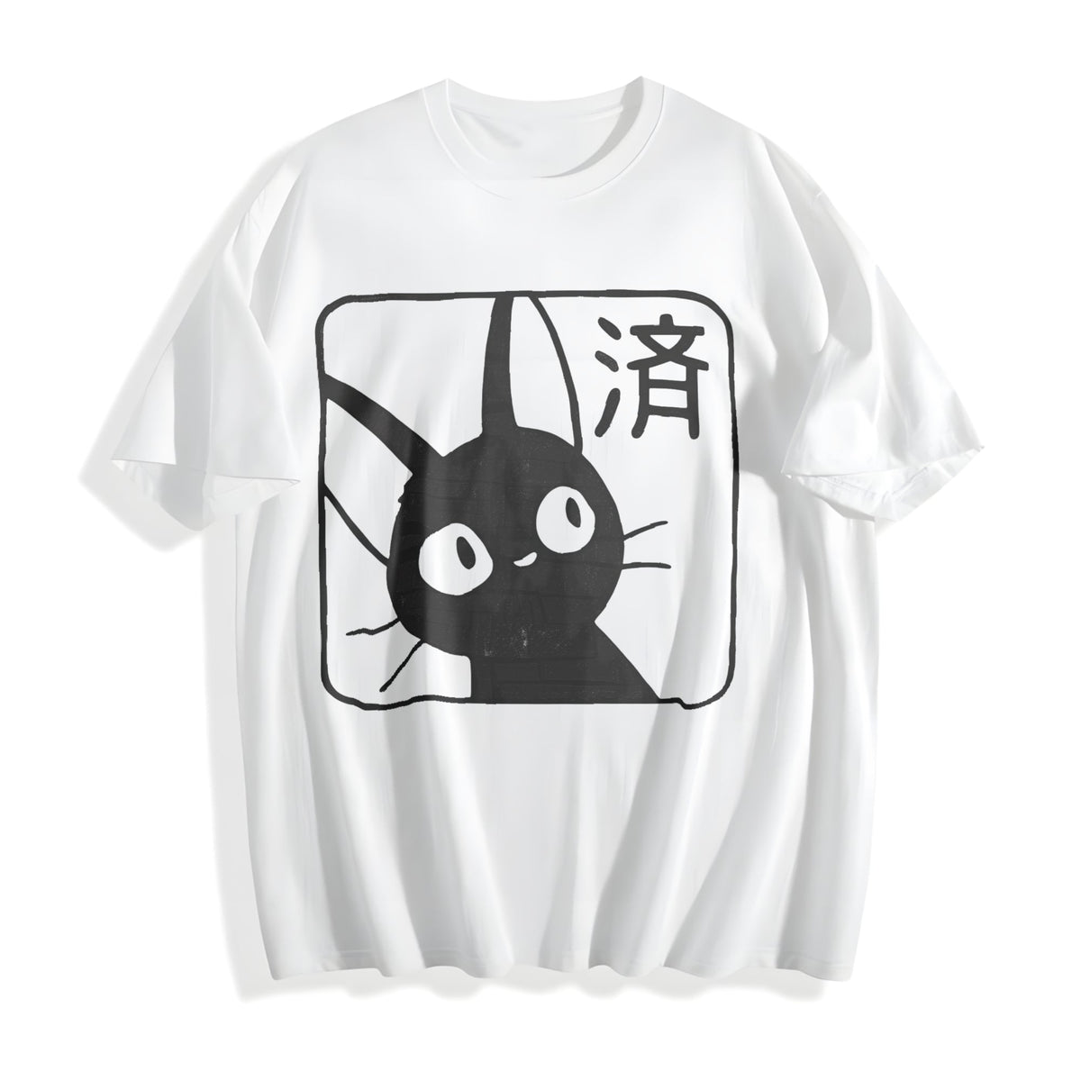 Cat Howl's Moving Castle Cotton T-Shirt product image 2