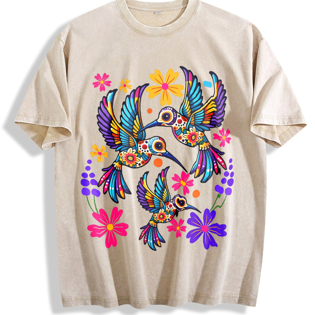 Mexican And Bohemian Vintage Washed T-Shirt product image 1