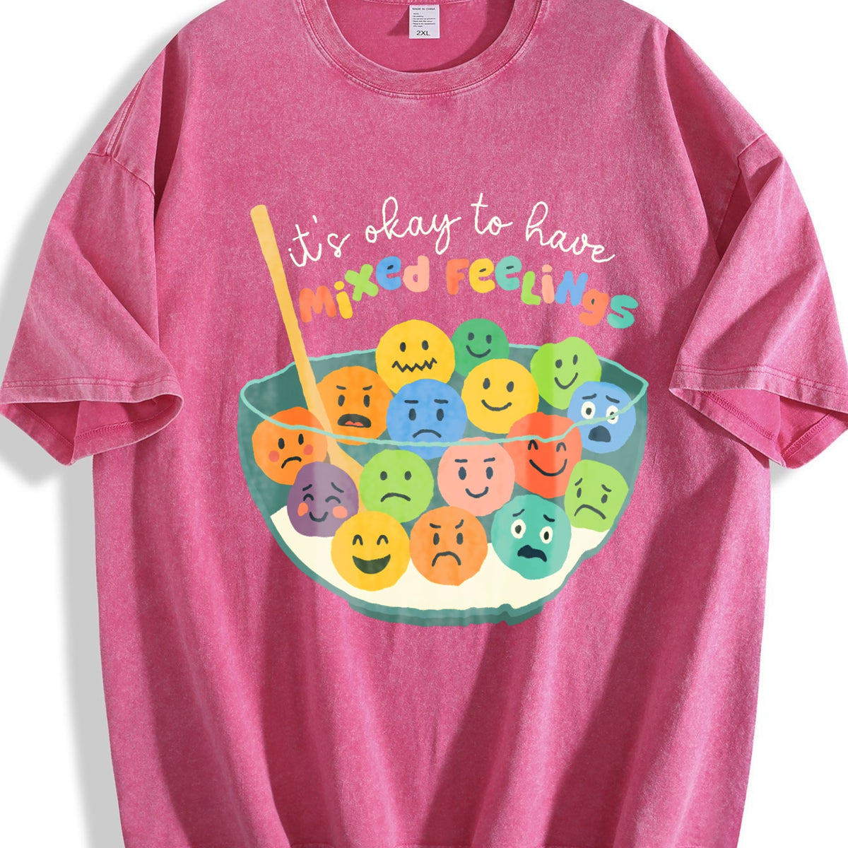 Its Okay To Have Mixed Feelings Vintage Washed T-Shirt product image 5