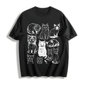 Cats 90s Tattoo Cotton T-Shirt product image 1