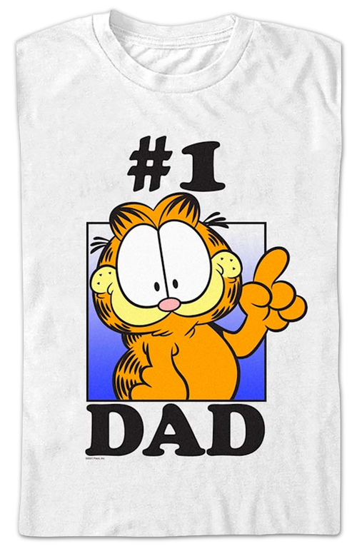#1 Dad Garfield T-Shirt product image 2