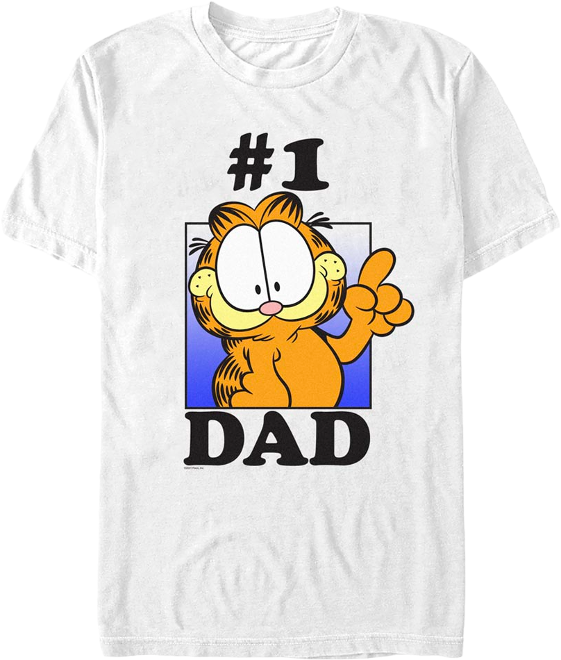 #1 Dad Garfield T-Shirt product image 1