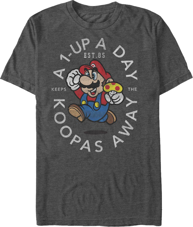 1-Up A Day Super Mario Bros. T-Shirt product image 1