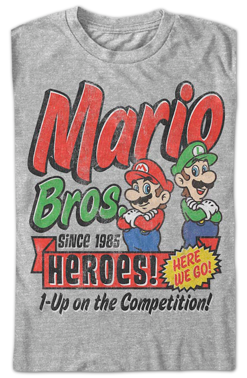 1-Up on the Competition Super Mario Bros. Nintendo T-Shirt product image 2