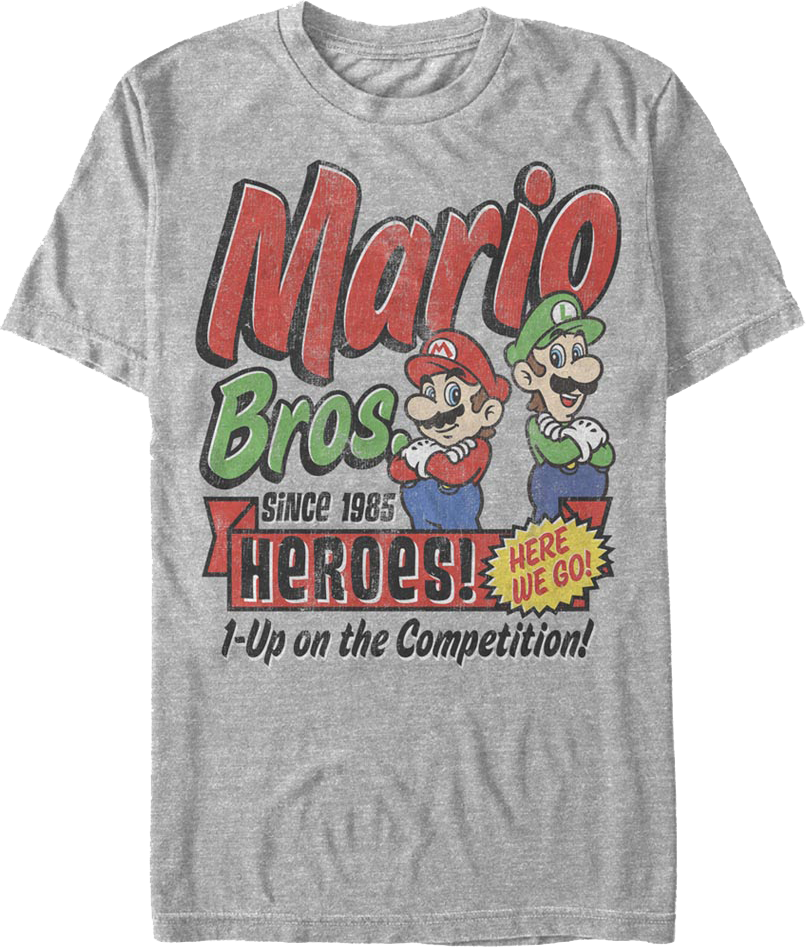 1-Up on the Competition Super Mario Bros. Nintendo T-Shirt product image 1