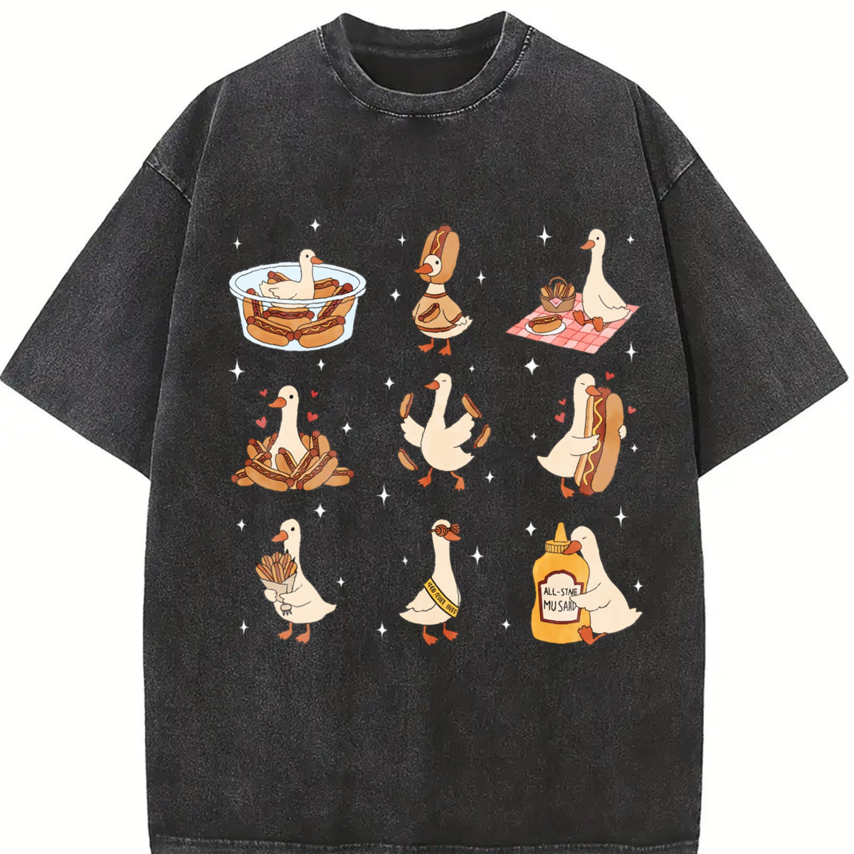 Hot Dog Lover Vintage Washed T-Shirt product image 2