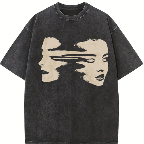 Abstract Face Summer Shoulder Sleeve Extra Large Pure product image 2