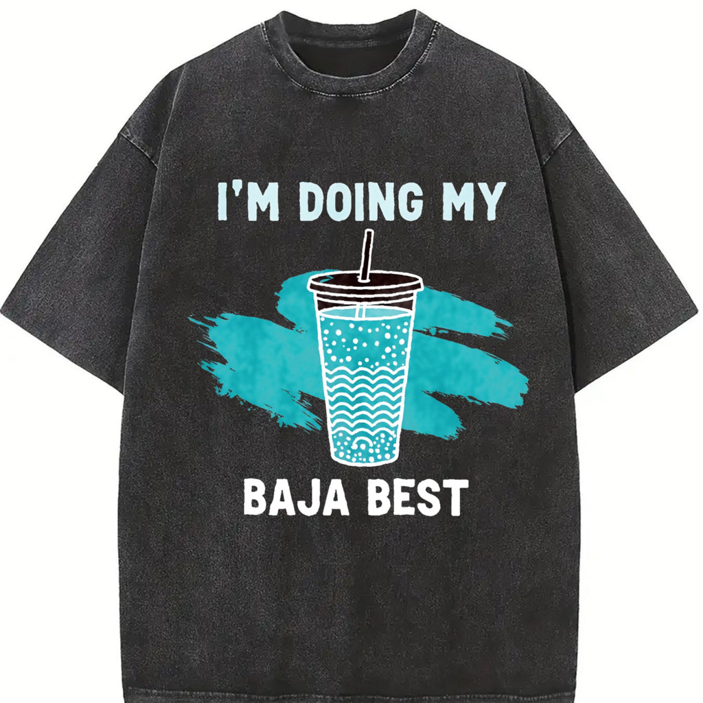 Baja Blast I'm Doing My Best Vintage Washed T-Shirt product image 2