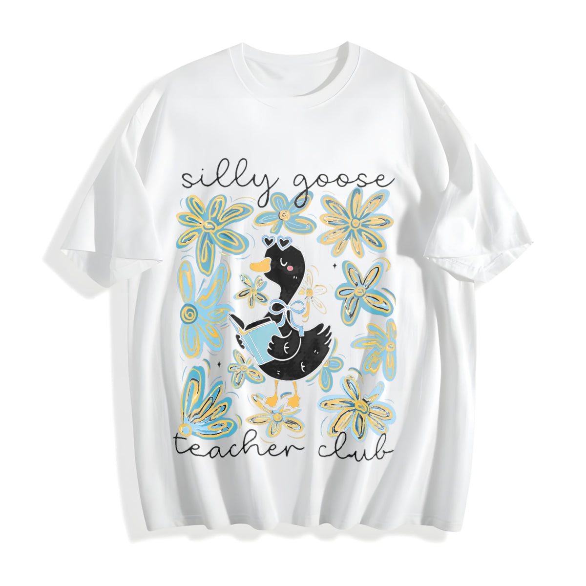 Silly Goose Teacher Club Cotton T-Shirt product image 2
