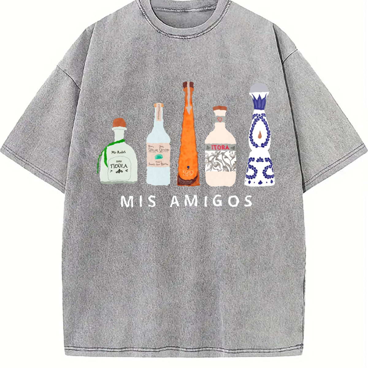 Mis Amigos Tequila Vintage Washed T-Shirt product image 5