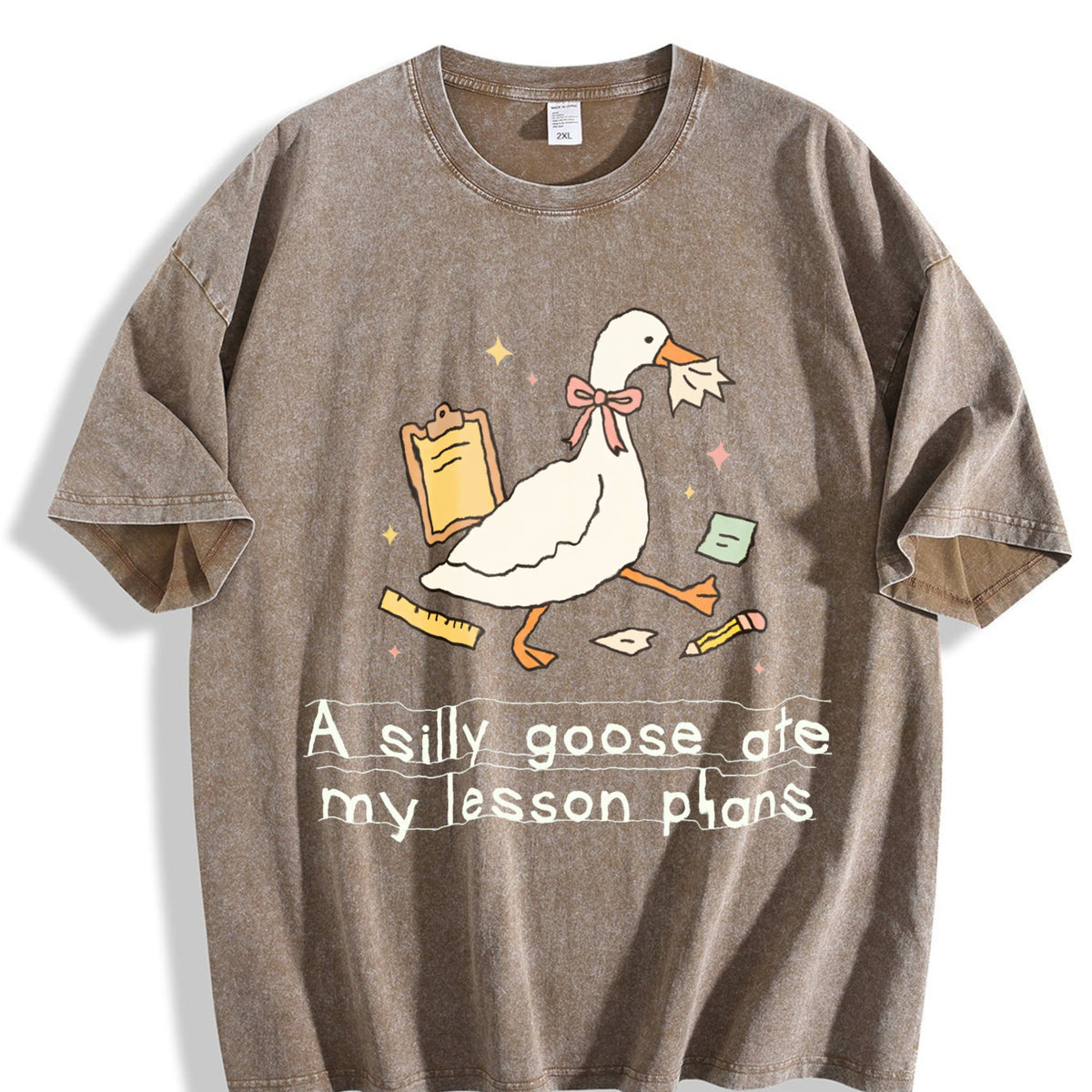 Silly Goose Ate My Lesson Plans Teacher Funny Vintage product image 3