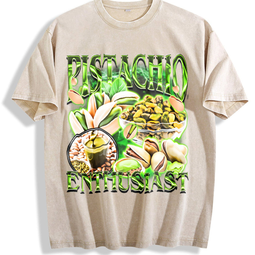 Pistachio Enthusiast 90s Vintage Washed T-Shirt product image 1