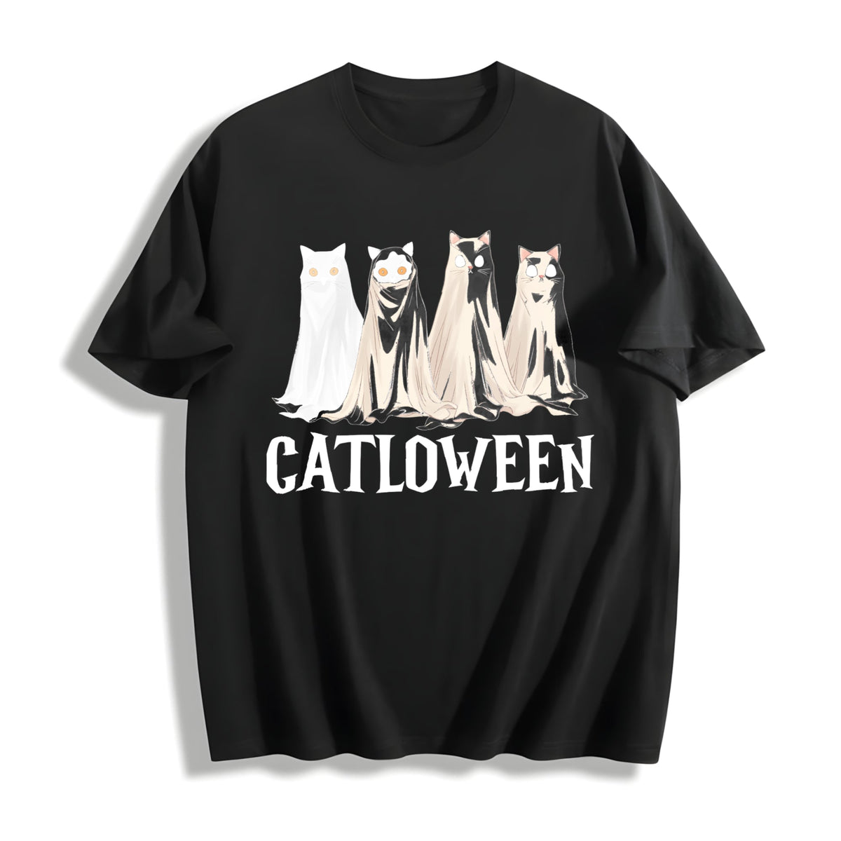 Catloween Cat Costume - Cute 6 Cats & Bats With Paw Cotton product image 1