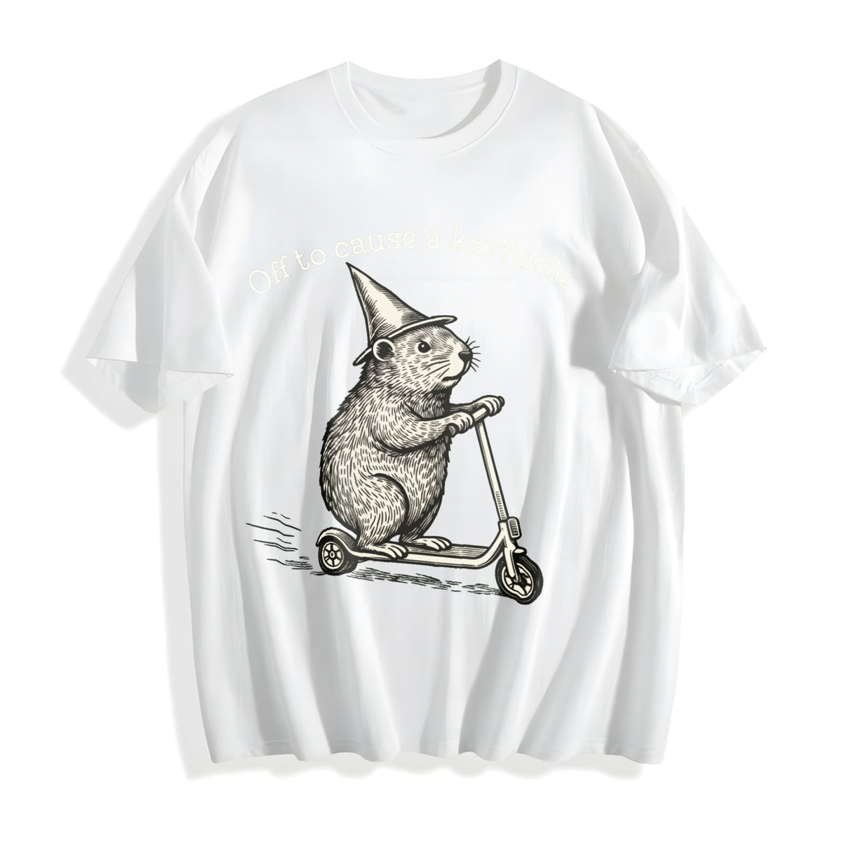 Off To Cause A Kerfuffle Funny Groundhog Scooter Silly product image 2