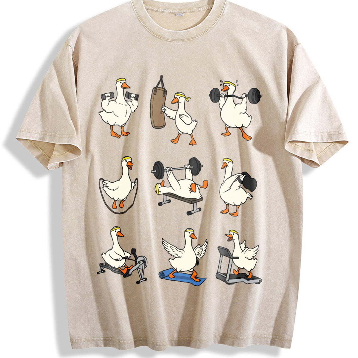 Funny Goose Workout Vintage Washed T-Shirt product image 1