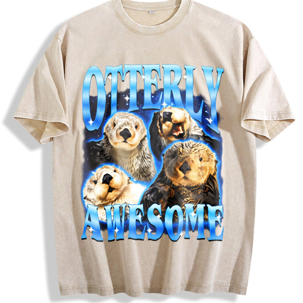 Otterly Awesome Vintage Washed T-Shirt product image 1