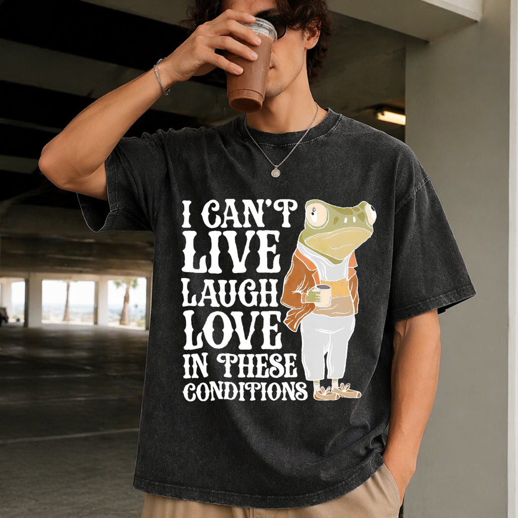 Live Laugh Love Under These Conditions Vintage Washed product image 2