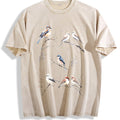 Winter Birds 90s Tattoo Vintage Washed T-Shirt product image 1