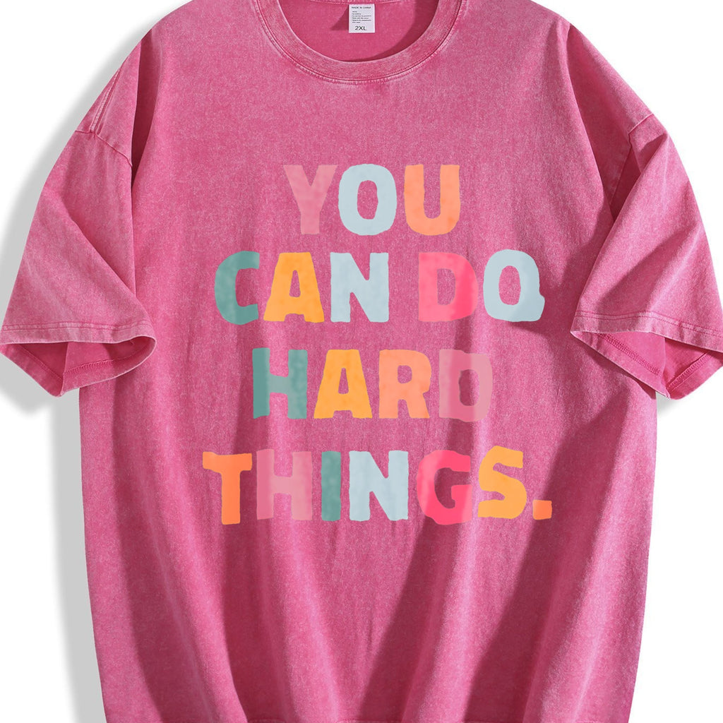 You Can Do Hard Things Vintage Washed T-Shirt product image 7