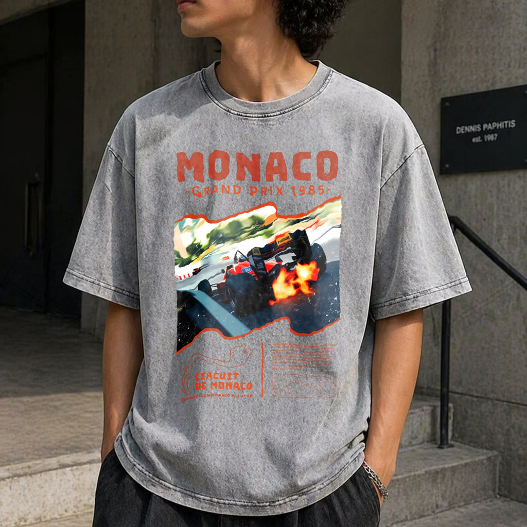 Monaco 1984 Classic 90s Funny Good Vintage Washed T-Shirt product image 5